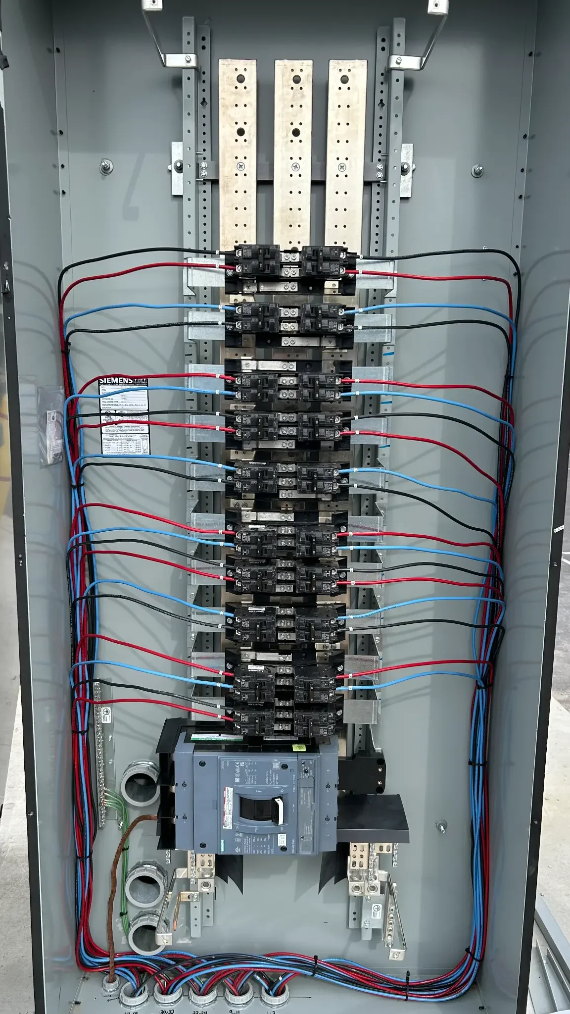 Coastline Electric commercial new construction panel installation